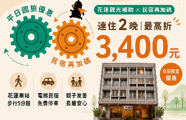 2026-觀光補助加碼折3400元/2晚